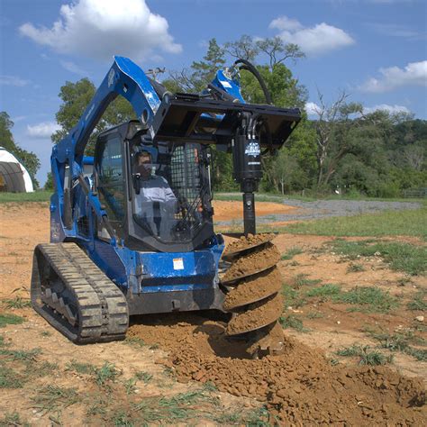 auger bucket skid steer|skid steer mounted auger.